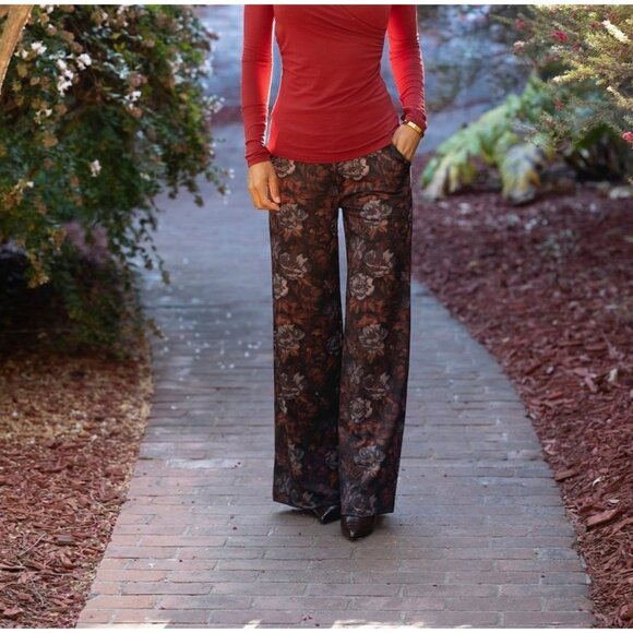NWT Kira Grace Wide Leg Pants Size Small Retail $180